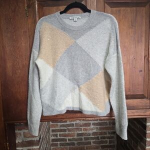 Autumn Cashmere Sequin Diamond Crew Sweater - Cashmere Blend - Medium